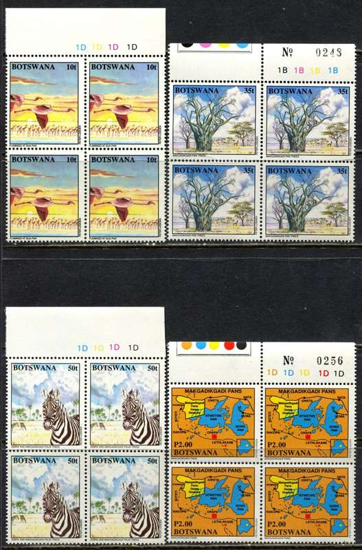 Botswana - Set of 4 Blocks of 4 - 1994 - MNH