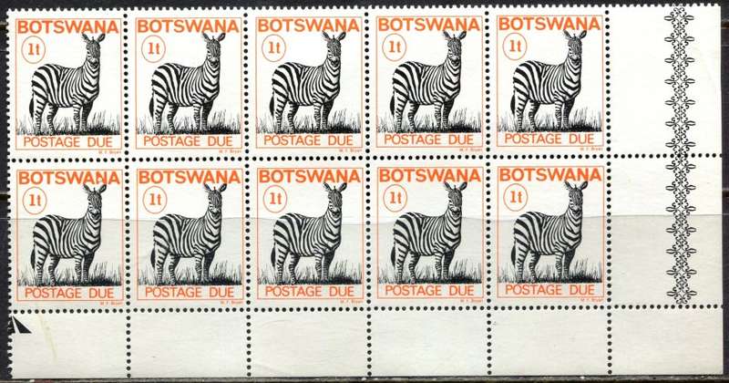 Botswana - Block of 10 - 1977 - MNH