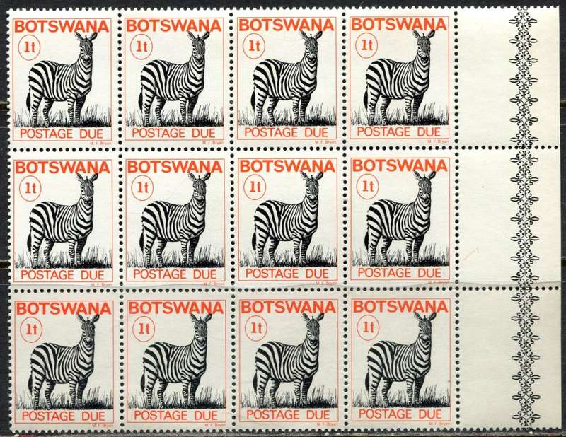 Botswana - Block of 12 - 1977 - MNH