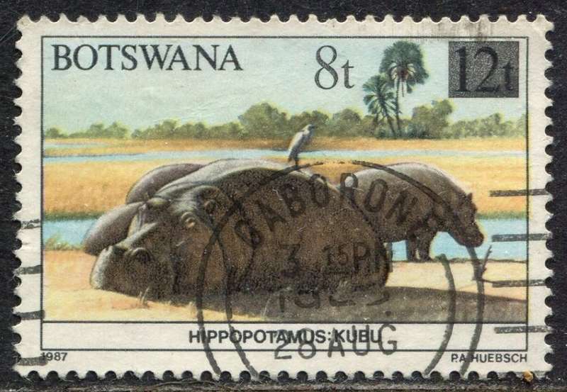Botswana - Light Over Print - 1992 - Used