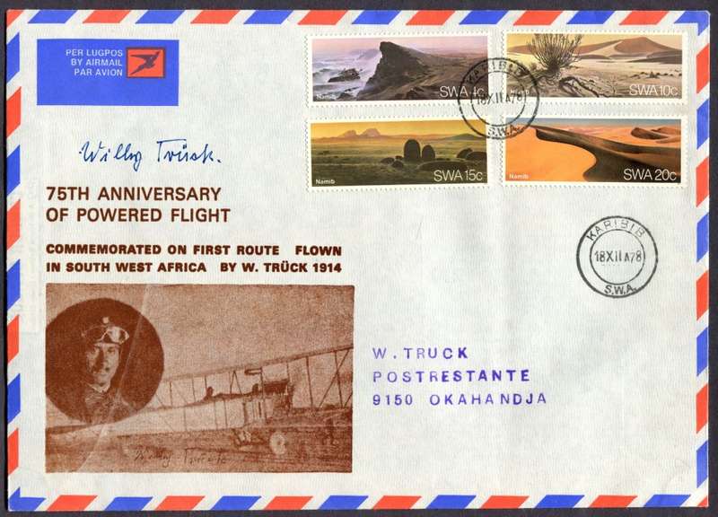 SWA - Air Mail - Signed Cover