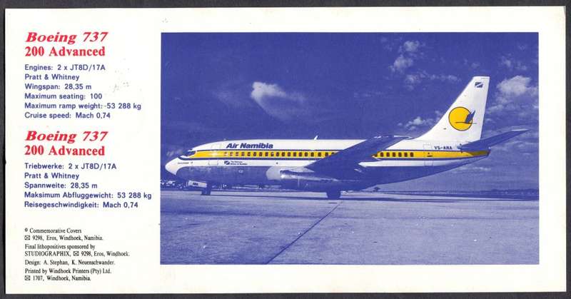 Namibia - Flight Card