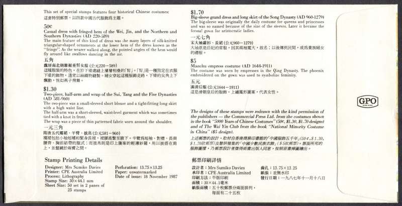 Hong Kong - FDC - 1987