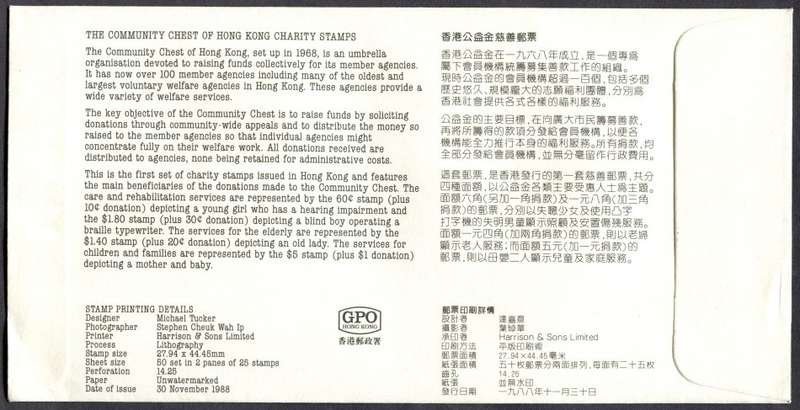 Hong Kong - FDC - 1988