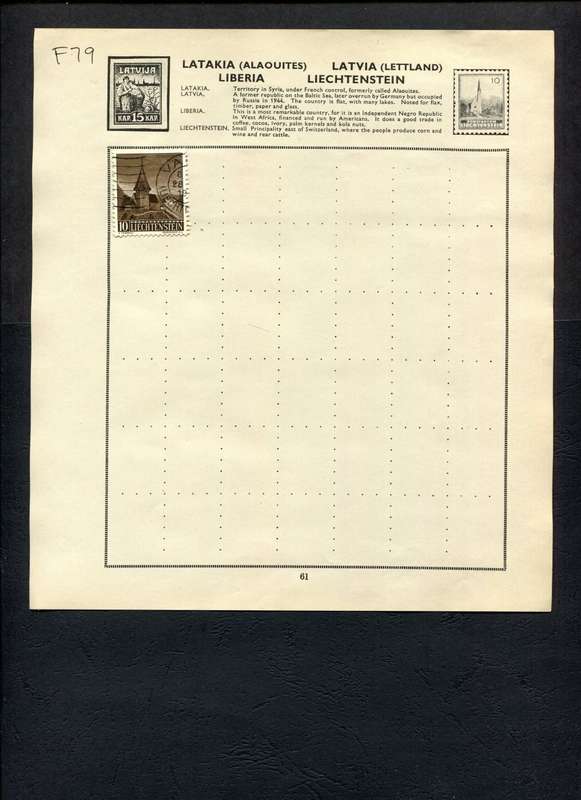 Liechtenstein - 1 Stamp Mounted (Hinged) On Old Album Page