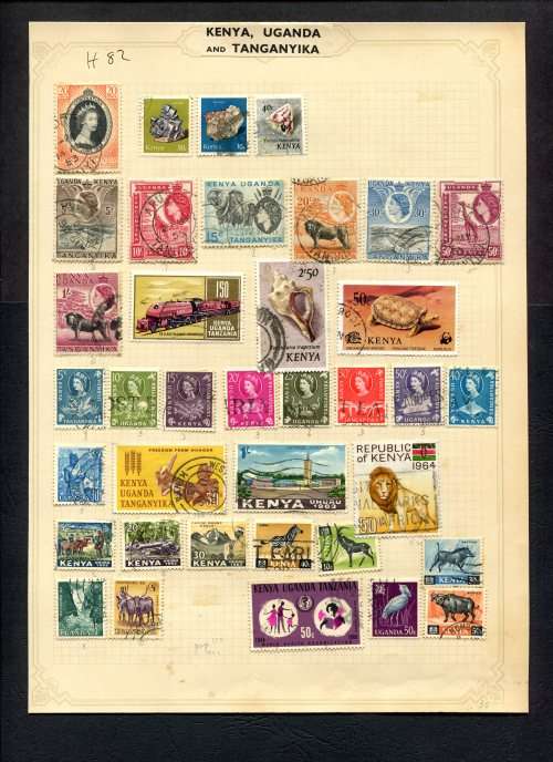 KUT  - 37 Stamps Mounted (Hinged) On Old Album Page