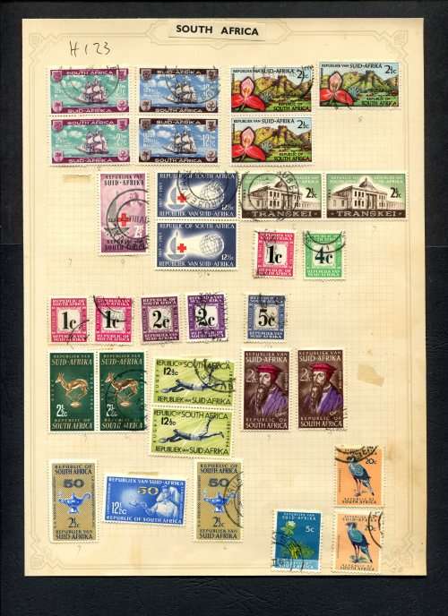 RSA - 31 Stamps Mounted (Hinged) On Old Album Page