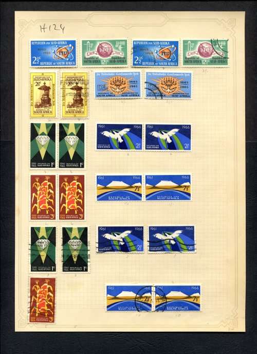 RSA - 23 Stamps Mounted (Hinged) On Old Album Page