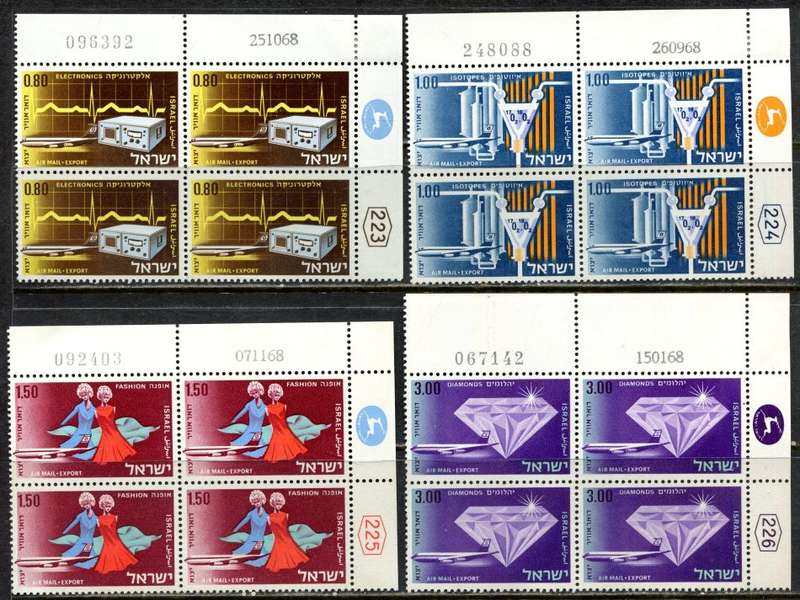 Israel - 10 Blocks of 4 - 1968 - MM