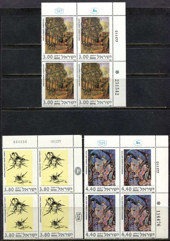 Israel - 3 Blocks of 4 - 1978 - MNH