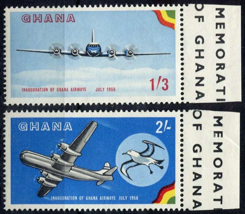 Ghana - Aircraft - 1958 - MNH