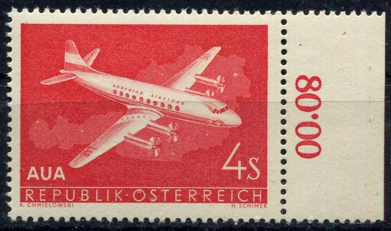 Austria - Aircraft - 1958 - MNH