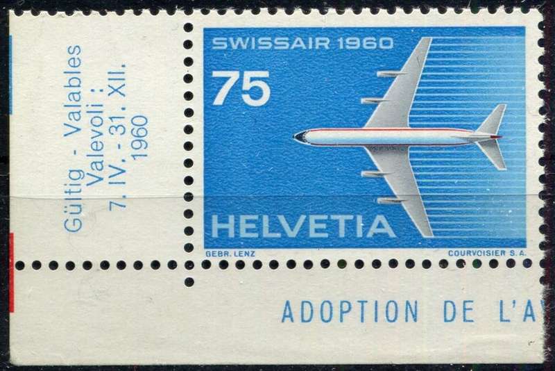 Switzerland - Aircraft - 1960 - MNH
