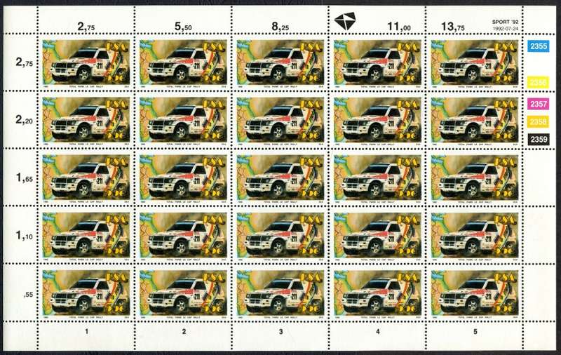 RSA - Set of 6 Full Sheets of 25 - 1992 - MNH