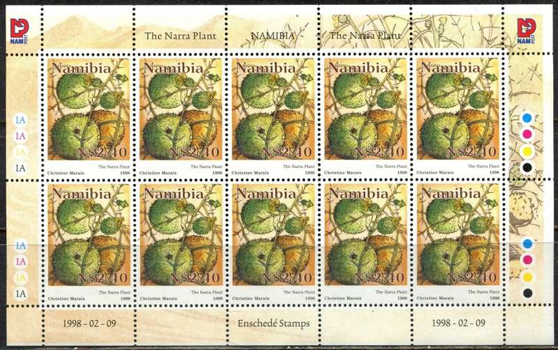 Namibia - Flora - 1 Full Sheet of 10 - 1998 - MNH
