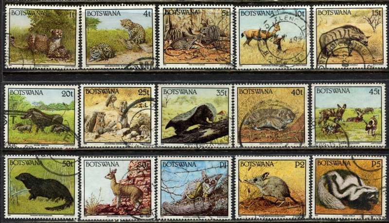 Botswana - Animals - 1992 - Used