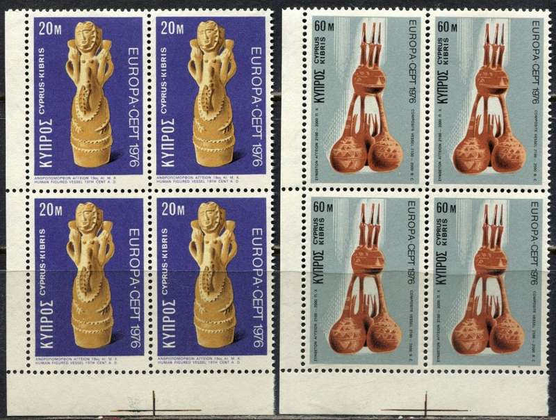 Cyprus  - 2 Blocks of 4 - 1976 - MNH