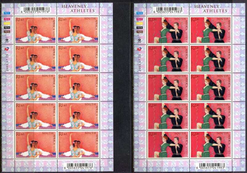 RSA -  Set of 5 Full Sheets - 2003 - MNH