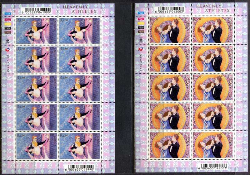 RSA -  Set of 5 Full Sheets - 2003 - MNH