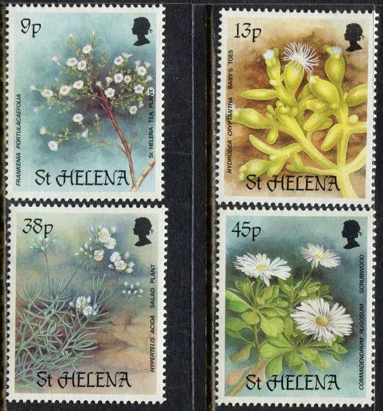 St. Helena - Flowers - 1987 - MNH