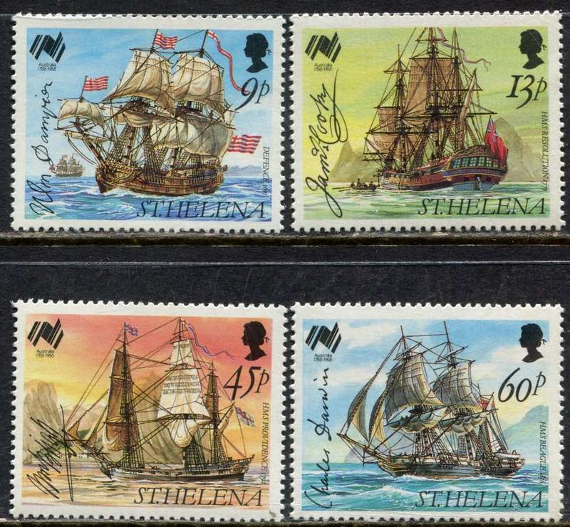 St. Helena - Ships - 1988 - MNH