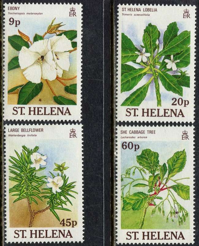 St. Helena - Flowers - 1989 - MNH