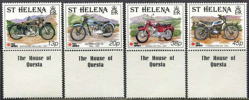 St. Helena - Motorcycles - 1991 - MNH