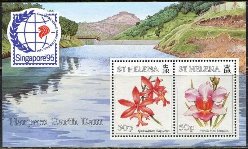 St. Helena - Flowers - Miniature Sheet - 1995 - MNH
