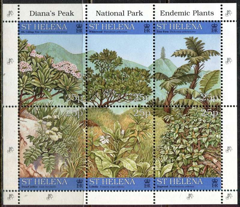 St. Helena - Plants - Miniature Sheet - 1997 - MNH