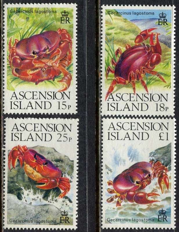 Ascension Island - Crabs - 1989 - MNH