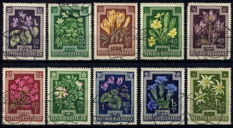 Austria - Flowers - 1948 - Used