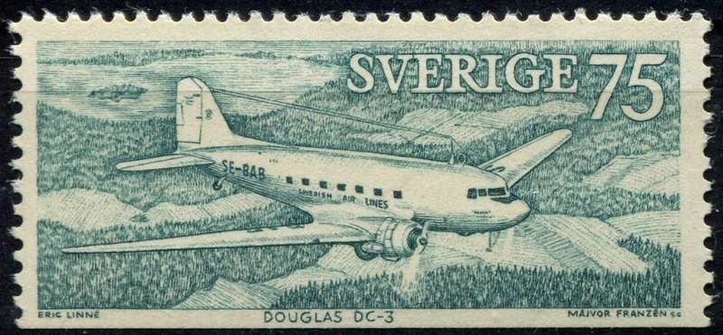 Sweden - Aircraft - 1972 - MNH