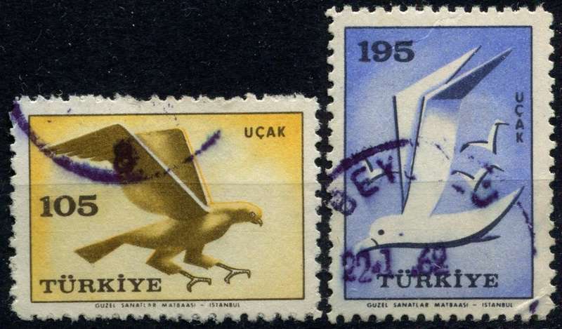 Turkey - Air - Birds - 1959 - Used