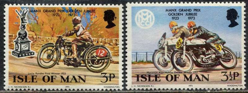Isle of Man - Motorcycles - 1973 - MNH