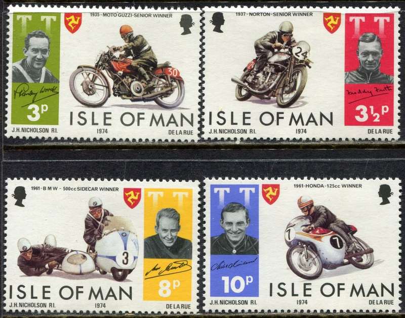 Isle of Man - Motorcycles - 1974 - MNH
