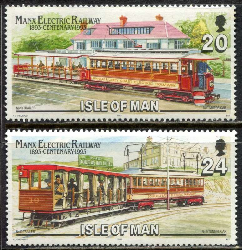 Isle of Man - Trains - 1993 - MNH
