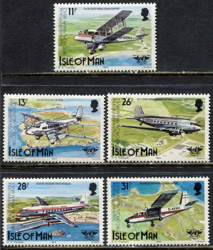Isle of Man - Aircraft - 1984 - MNH