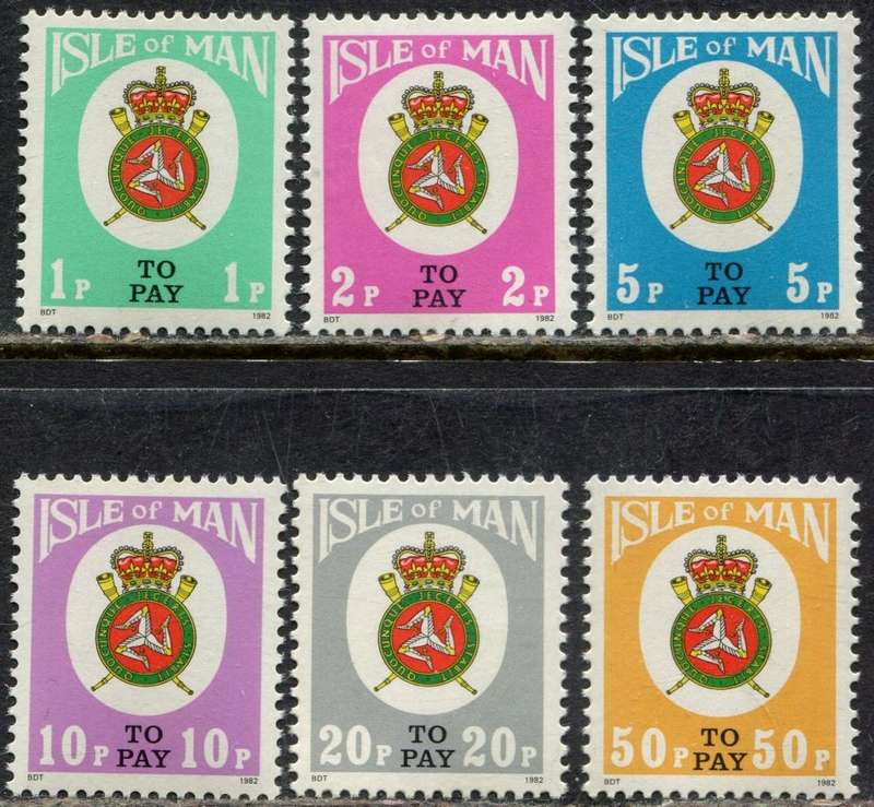 Isle of Man - Postage Due - 1982 - MNH