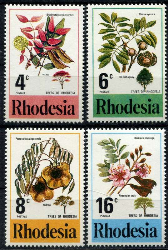 Rhodesia - Trees - 1976 - MNH