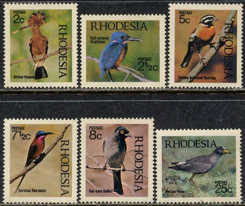Rhodesia - Birds - 1971 - MNH