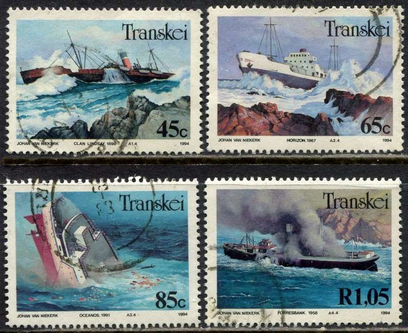 Transkei - Shipwrecks - 1994 - Postal Used