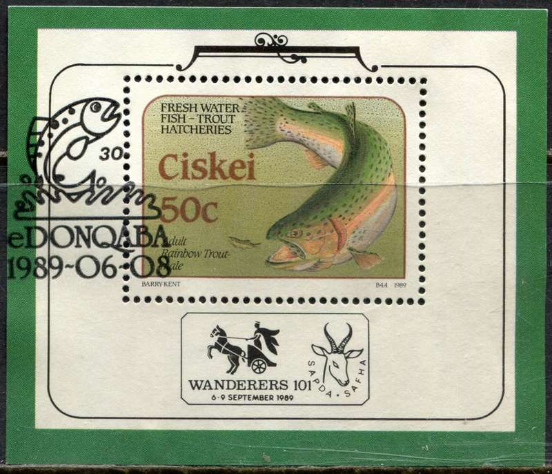 Ciskei - Fish - Miniature Sheet - 1989 - Used(CTO) EX FDC