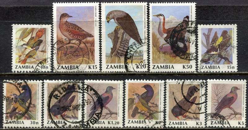 Zambia - Birds - 1990 - Used