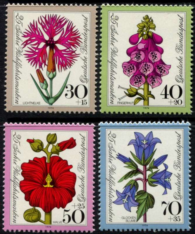 Germany/Federal - Flowers - 1974 - MNH