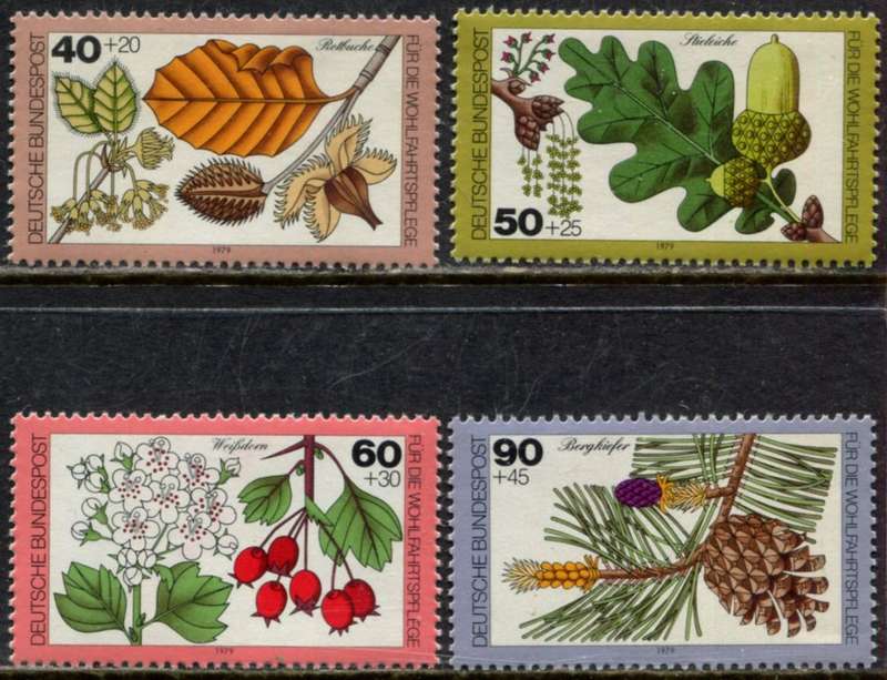 Germany/Federal - Flowers and Fruit - 1979 - MNH