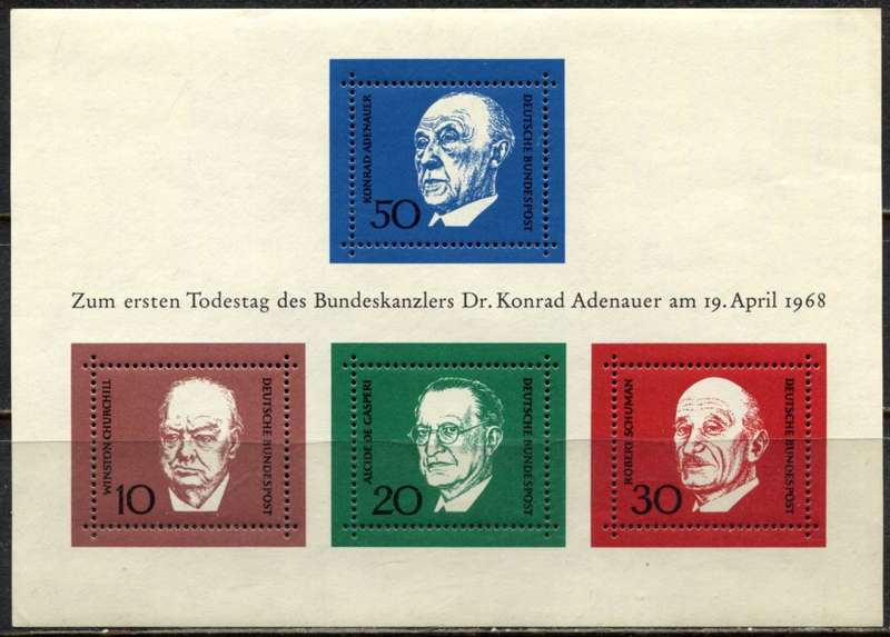 Germany/Federal - Miniature Sheet - 1968 - MNH