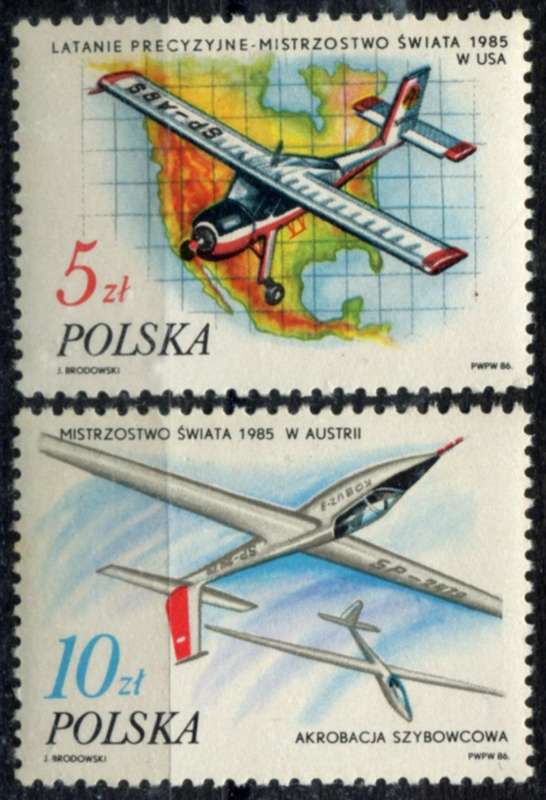 Poland - Aircraft - 1986 - MNH