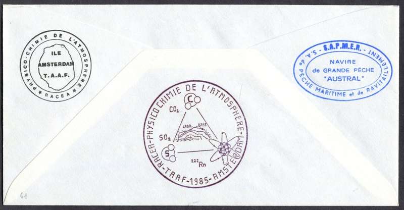 French Southern and Antartic Territories - Cover Posted at Sea