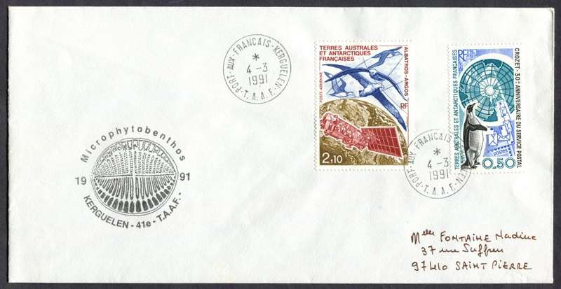 French Southern and Antartic Territories - Cover Posted at Sea
