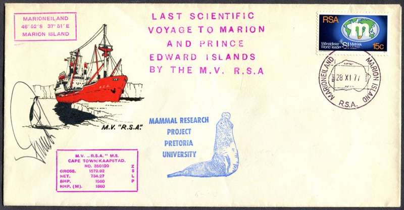 RSA - Signed Cover Posted at Sea
